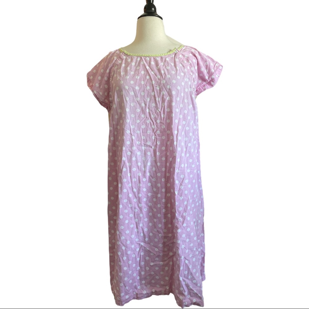 Pink Polka Dot Hospital Gown by Gownies S/M